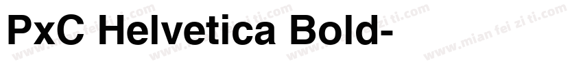 PxC Helvetica Bold字体转换